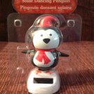 New Solar Sun Powered Chubby Penguin Christmas Dances Sunlight & Wiggles Head