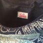 Justice Purse Glitter Letter Initial E Black Silver Love Peace Girls