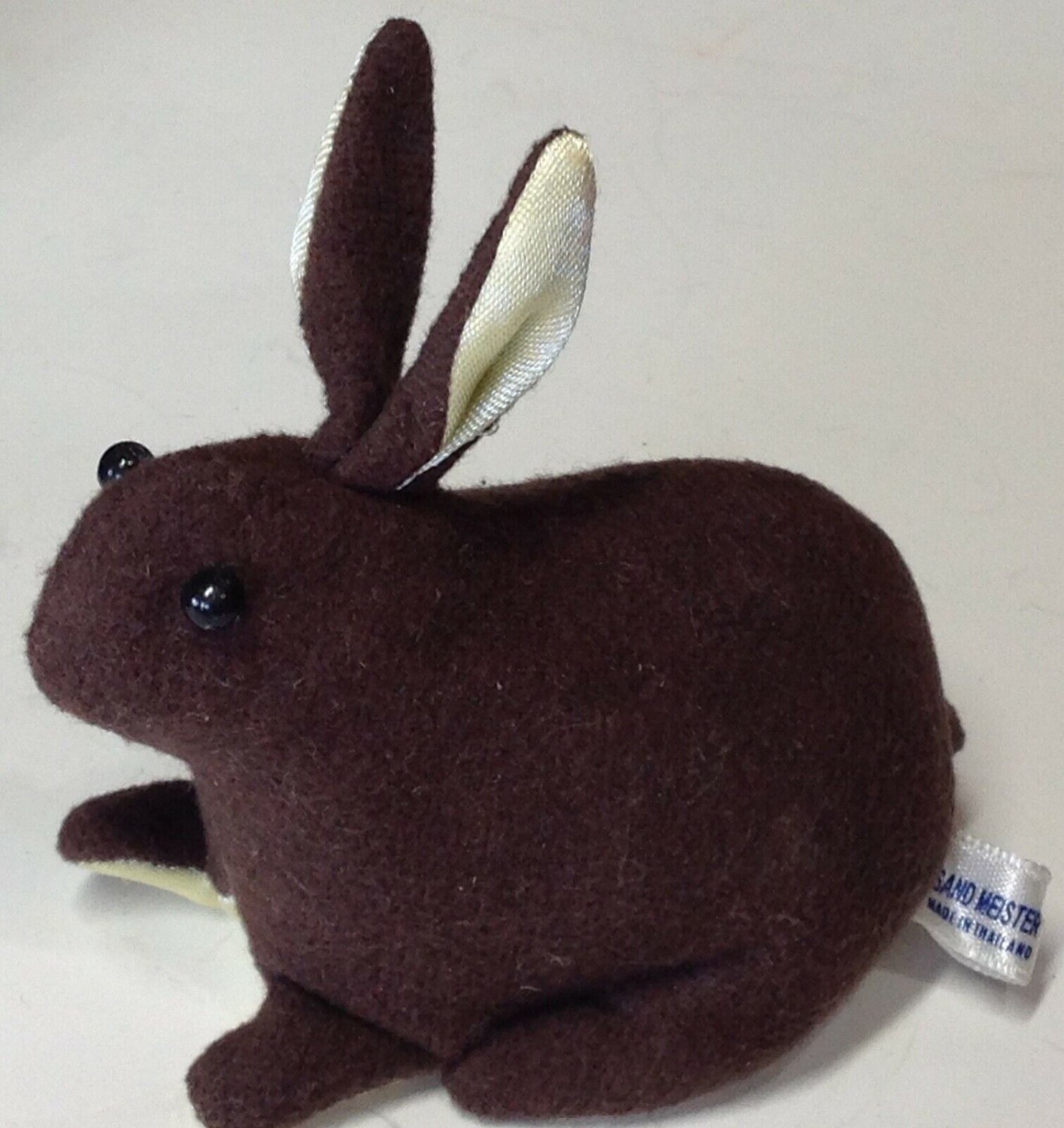Sand Meister Figurine Brown Plush Chocolate Bunny Rabbit Figurine 3" Tall