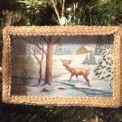 Christmas Ornament Deer in Woods Print Framed Under Glass Chad Barrett Christmas Ornament Deer in Woods Print Framed Under Glass Chad Barrett