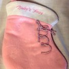 Plush Pink Baby Girl My First Christmas Stocking New W/Tags Plush Pink Baby Girl My First Christmas Stocking New W/Tags