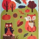 Vinyl Static Window Clings Fall Autumn Leaves Fox Owl New Vinyl Static Window Clings Fall Autumn Leaves Fox Owl New