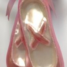 Robert Stanley Christmas Ornament Blown Glass Pink Ballet Slipper Shoes New Robert Stanley Christmas Ornament Blown Glass Pink Ballet Slipper Shoes New