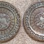 Vintage Copper Wall Plaque Set 2 Arab Man Hunting Riding Horse