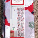 Christmas Shower Curtain 70"x72" Snowflakes Santa Claus Gray Red White New Christmas Shower Curtain 70"x72" Snowflakes Santa Claus Gray Red White New