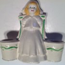 Pottey Planter Pot Vase Vintage Dutch Girl Carrying Pails Pottey Planter Pot Vase Vintage Dutch Girl Carrying Pails