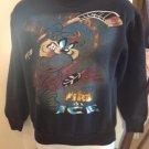 Fire On Ice Cartoon Character Playing Hockey Black Sweatshirt Boyx Size L10-12 Fire On Ice Cartoon Character Playing Hockey Black Sweatshirt Boyx Size L10-12