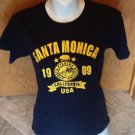 Fruit of the Loom Unisex Youth Size Medium Navy Blue Santa Monica CA T-shirt Fruit of the Loom Unisex Youth Size Medium Navy Blue Santa Monica CA T-shirt