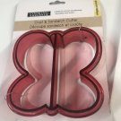 Crust Sandwich Cutter Butterfly Shape Red Clear Plastic Crust Sandwich Cutter Butterfly Shape Red Clear Plastic