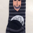 Disney Nightmare Before Christmas Knee High Socks Striped Size 4-10 New