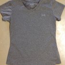 Champion Girls Size 7/8 Medium Gray Short Sleeve Shirt