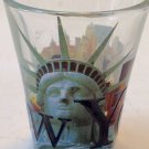 New York City Souvenir Shot Glass Wrap Around Design Statue of Liberty New York City Souvenir Shot Glass Wrap Around Design Statue of Liberty