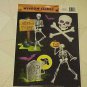 Static Window Clings Set Halloween Skeletons Skull Goth