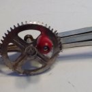 Ekco Eggbeater Vintage Mixer Made in USA Kitchen Red Wood Handle