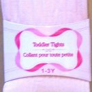 Infant Toddler Girls Pink Footed Fashion Tights Size 1-3 Yr Old