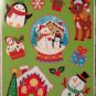 Static Window Clings Gingerbread House Cookies Snowman Snow Globe Christmas