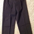 Vintage Avon 1980s Black Ladies Pants Slacks Size 11/12 Made in USA Cotton Blend