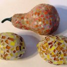 Mosaic Artificial Fruit 3 Piece Set Lemon Pear