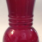 Anchor Hocking Vintage Royal Ruby Red Three Rib Bulbous Vase Anchor Hocking Vintage Royal Ruby Red Three Rib Bulbous Vase
