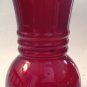 Anchor Hocking Vintage Royal Ruby Red Three Rib Bulbous Vase