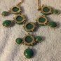 Necklace Jade Green Plastic Dangling Bubbles Vintage
