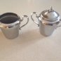 Chrome Creamer & Sugar Vintage Cromwell Silver Chromium Art Deco Vintage