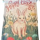 Burlap Happy Easter Bunny & Eggs Wall Hanging New w/Tags 15"x11" Burlap Happy Easter Bunny & Eggs Wall Hanging New w/Tags 15"x11"
