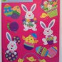Static Window Clings Easter Bunny Eggs Chicks Basket Glittery