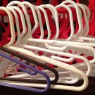 Baby Childrens Unisex Plastic Hangers Lot of 15 White Brown Purple 12”