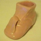 Planter Pot Vintage Pink Pottery Baby Shoe 1950s Figurine Planter Pot Vintage Pink Pottery Baby Shoe 1950s Figurine