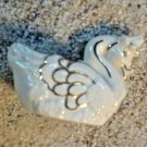 Swan Planter Pot Porcelain White Gold Gilt Trim Vintage Swan Planter Pot Porcelain White Gold Gilt Trim Vintage