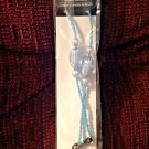 Chain Eyeglass Holder Beaded Cord Blue Beads 26" Long