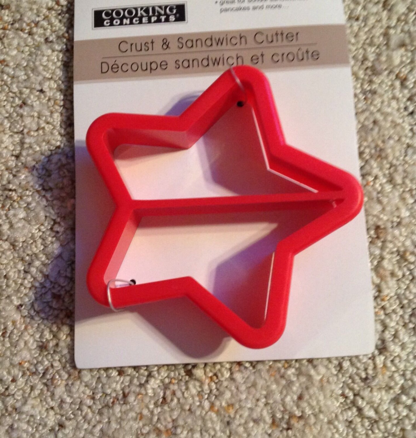 Sandwich Crust Cutter Red Star Kitchen Utensil