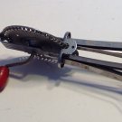Ekco A & J Hi Speed Eggbeater Mixer Made in USA Kitchen Red Wood Handle Vintage