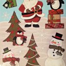 Static Vinyl Window Clings Christmas Santa Claus Penguin Snowman New Static Vinyl Window Clings Christmas Santa Claus Penguin Snowman New