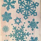 Vinyl Static Window Clings Christmas Winter Blue Snowflakes New Vinyl Static Window Clings Christmas Winter Blue Snowflakes New
