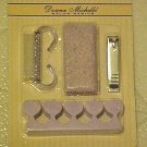 Donna Michelle My First Pedicure Set Purple Pumice Clippers Brush Toe Guards