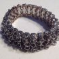 Bracelet and Dangling Pierced Earrings Silver Chain Links Vintage