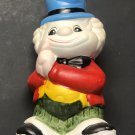Vintage Circus Clown With Clasped Hands Still Bank Bisque Porcelain 6 Inch Tall Vintage Circus Clown With Clasped Hands Still Bank Bisque Porcelain 6 Inch Tall