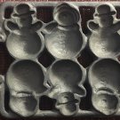 Vintage Cast Iron Snowman Mold Holiday Baking Pan Muffin Cake Brownies Vintage Cast Iron Snowman Mold Holiday Baking Pan Muffin Cake Brownies