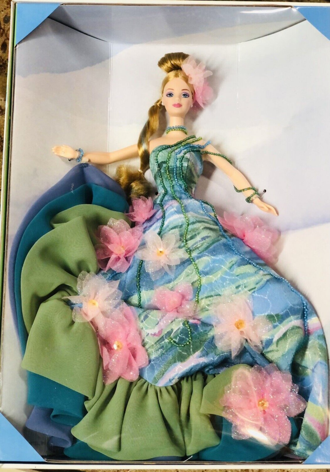 Claude Monet Water Lily Barbie Limited Edition First In A Series