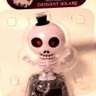Solar Powered Skeleton in Tophat Figurine Wiggles In Sunlight Halloween