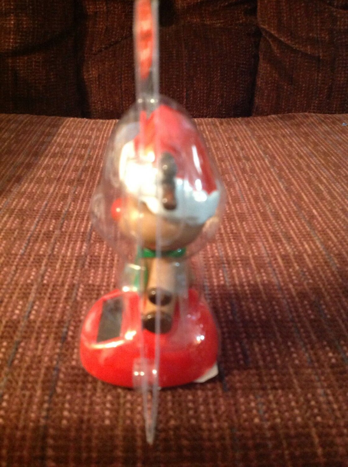 Rudolph Red Nosed Reindeer Wiggles Sun Powered Solar Christmas Figuine New