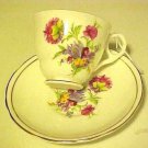 Royal Stafford Teacup Cup & Saucer England Bone China Floral Pattern Royal Stafford Teacup Cup & Saucer England Bone China Floral Pattern