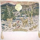 American Crafts Christmas Tapestry Wall Hanging Winter Woodland Animals Church American Crafts Christmas Tapestry Wall Hanging Winter Woodland Animals Church