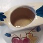 Purinton Pottery Pitcher Apple Pear Pattern 5.5 Inch Tall Dutch Jug Vintage