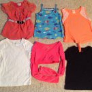6 Girls Shirts Summer Tops Size 4/5 Wonder Kids Cat & Jack Champion