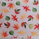 Fall Autumn Leaves Fabric Placemat Set of Four 12" X 18" Rectangle New/Tags Fall Autumn Leaves Fabric Placemat Set of Four 12" X 18" Rectangle New/Tags