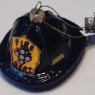 Robert Stanley Christmas Ornament Glass Fire Fighter Hat New