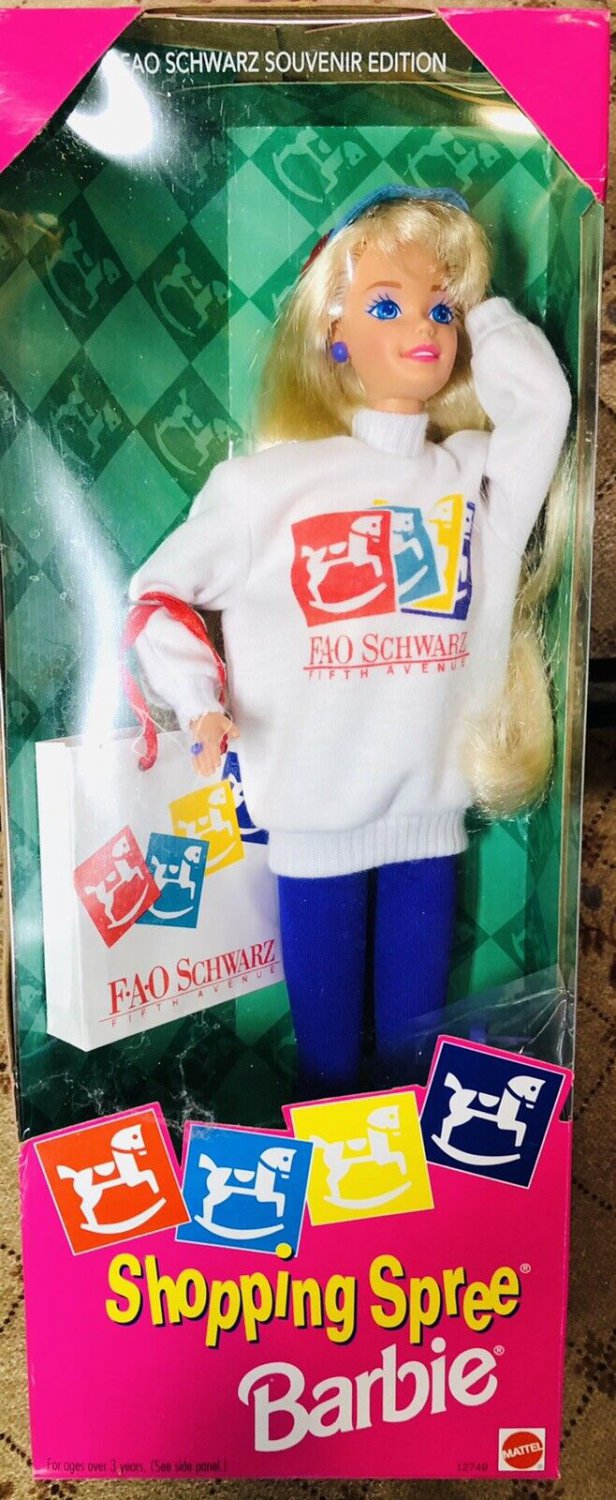 Mattel FAO Schwarz Shopping Spree Barbie Doll NRFB NRFB Vintage